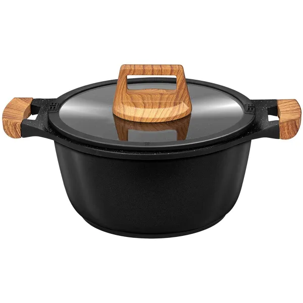 Cookware Smile MGK-23 Black Wood 7 Pieces