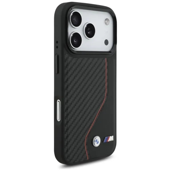 BMW M Carbon Line & Logo MagSafe - Case iPhone 17 Pro (red)