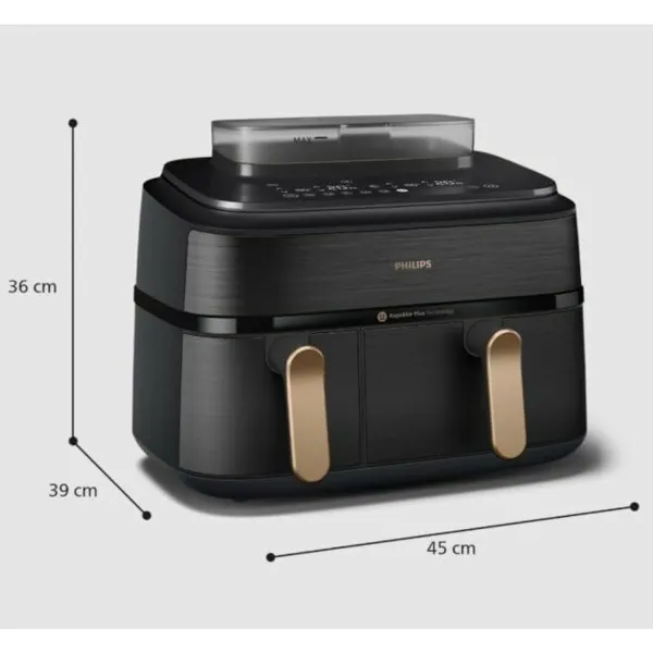 Air Fryer Philips NA552/00 Black 2750 W 9 L 1,4 Kg