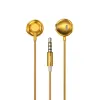 WEKOME YC05 Sakin Series - 3.5 mm jack wired headphones (Gold)