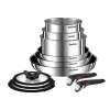 Посудный набор Tefal L897SB74 Чёрный Красный Сталь 11 Предметы