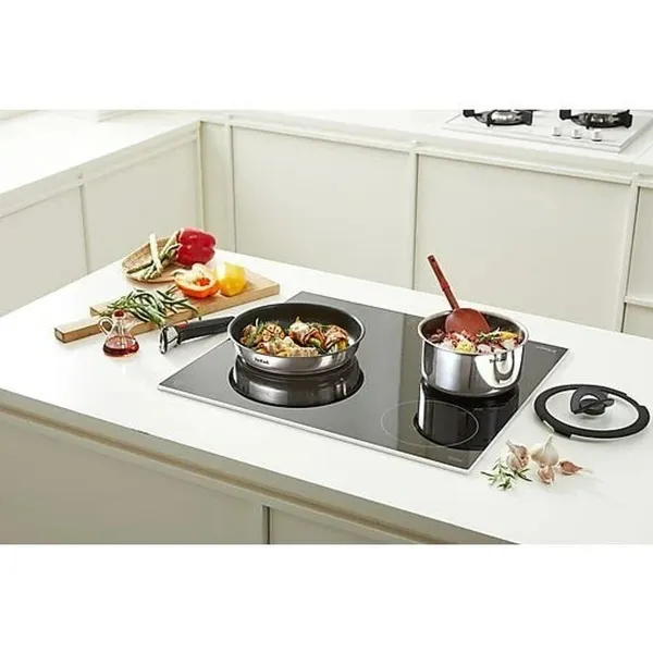 Посудный набор Tefal L897SA74 Чёрный Красный Сталь 10 Предметы
