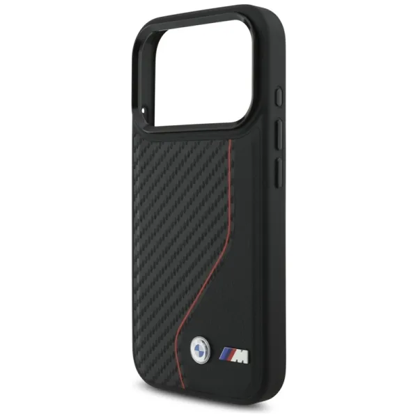 BMW M Carbon Line & Logo MagSafe - Case iPhone 17 Pro (red)