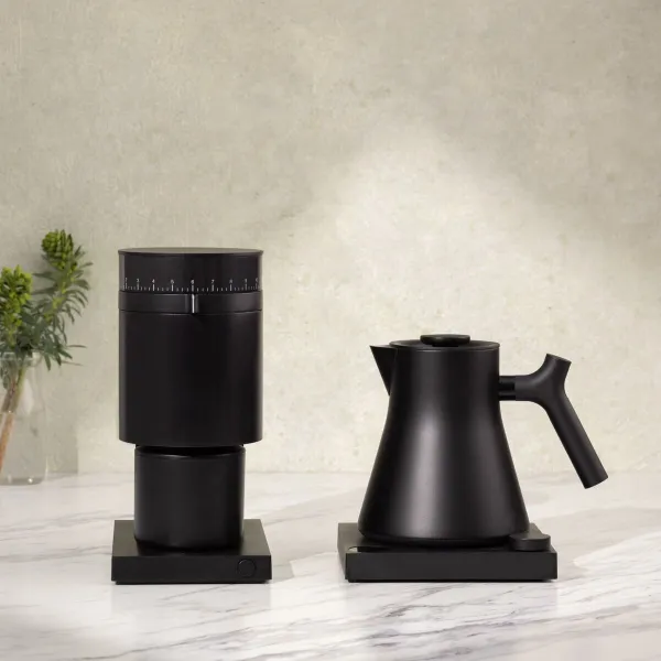 Vedenkeitin Fellow Musta Ruostumaton teräs Muovinen 1200 W 900 ml