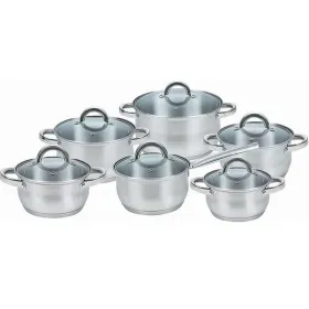 Kastrolis ar Vāku Feel Maestro MR-2120-12 Tērauds Nerūsējošais tērauds Ø 18 cm Ø 24 cm Ø 20 cm Ø 16 cm (12 Daudzums)