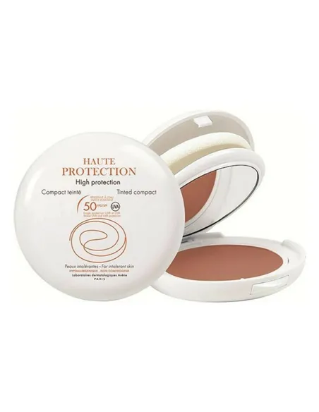 Sun Protection with Colour Avene Golden Spf 50 Compact (9,5 g)