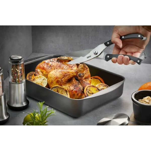 Virtuves šķēres Gefu G-12620 Melns Sudrabains Nerūsējošais tērauds Plastmasa 35,3 x 19,4 x 35,3 cm