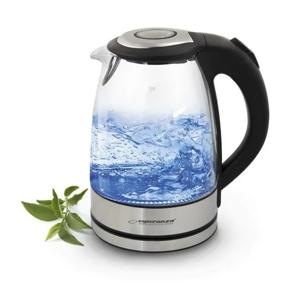 Vedenkeitin Esperanza EKK012  Musta Lasi Muovinen 2200 W 1,7 L