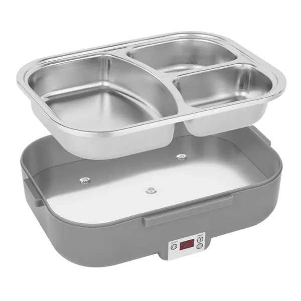 Elektroninen Eväslaatikko N'oveen LB640 Tumman harmaa Ruostumaton teräs 24 x 11 x 18,5 cm