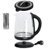 Vedenkeitin Adler CR 1290 Musta Lasi 2200 W 2 L