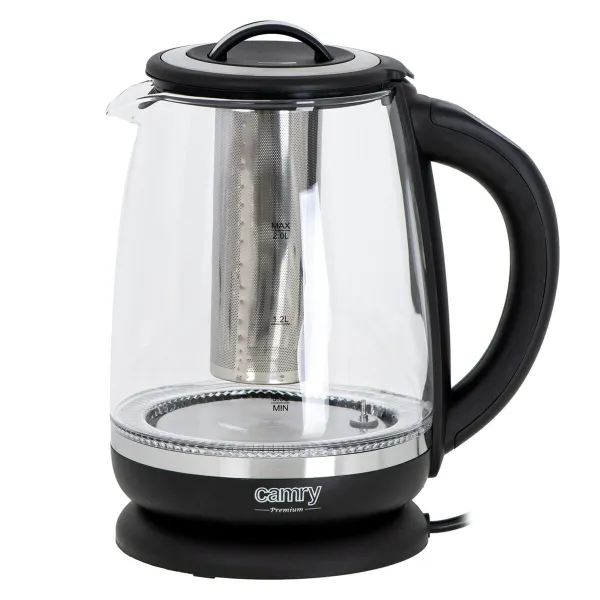 Vedenkeitin Adler CR 1290 Musta Lasi 2200 W 2 L
