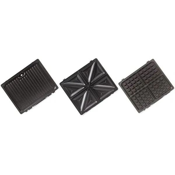Бутербродница Ravanson OP-7050 Чёрный Серебристый 1200 W