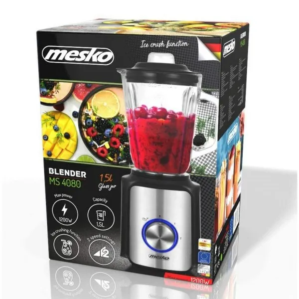 Миксер с колбой Adler MS 4080 Чёрный Сталь 600 W 1,5 L