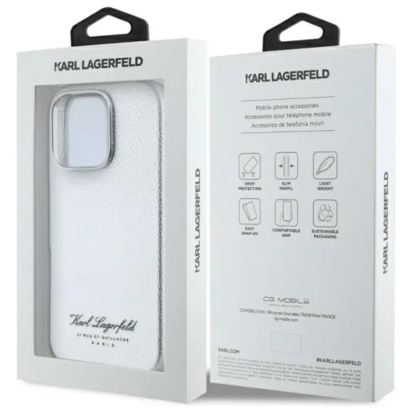 Karl Lagerfeld Hotel RSG - Case for iPhone 16 Pro Max (gray)