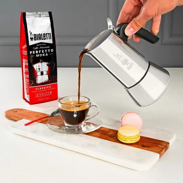 Itāļu Kafijkanna Bialetti Venus box Sudrabains Nerūsējošais tērauds 100 ml 2 Чашки
