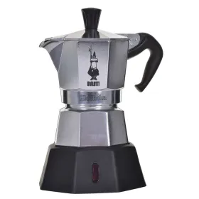 Vanhanaikainen Italialainen Mokkapannu Bialetti 2778/MR Musta Alumiini 90 ml 2 Puodeliai