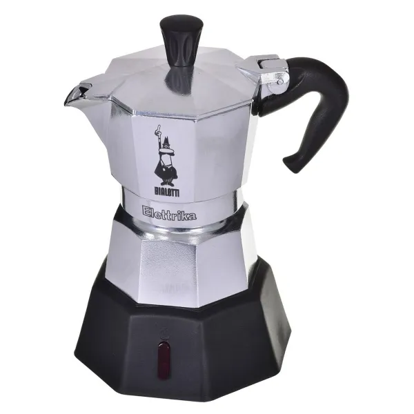 Vanhanaikainen Italialainen Mokkapannu Bialetti 2778/MR Musta Alumiini 90 ml 2 Puodeliai