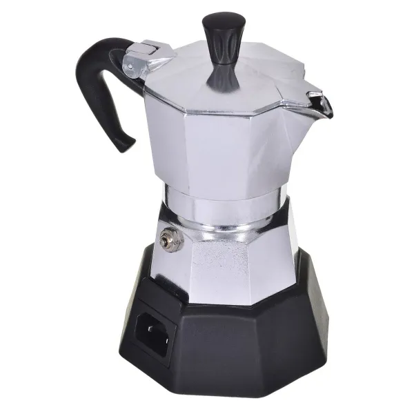 Vanhanaikainen Italialainen Mokkapannu Bialetti 2778/MR Musta Alumiini 90 ml 2 Puodeliai