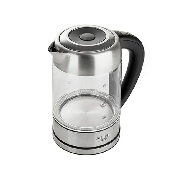 Tējkanna Adler AD 1247 Tērauda Pelēks Stikls 2200 W 1,7 L