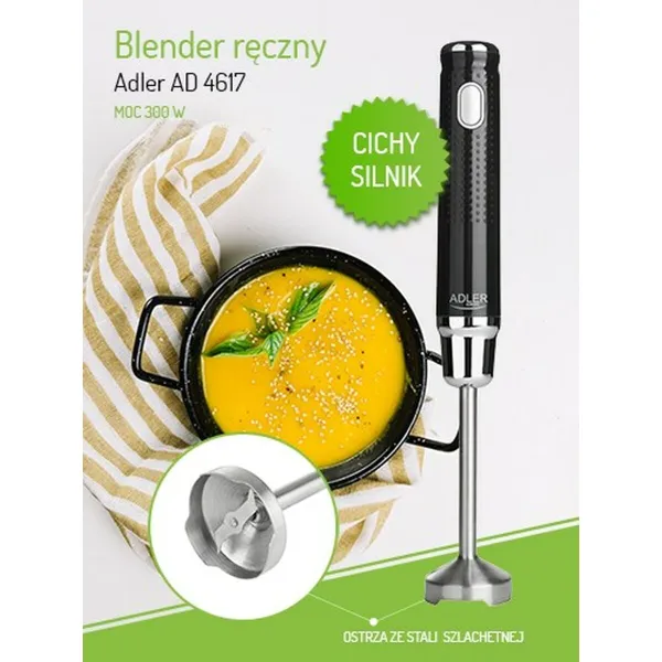 Rankinis trintuvas Adler AD 4617 Juoda Spalvotas Sidabras 350 W