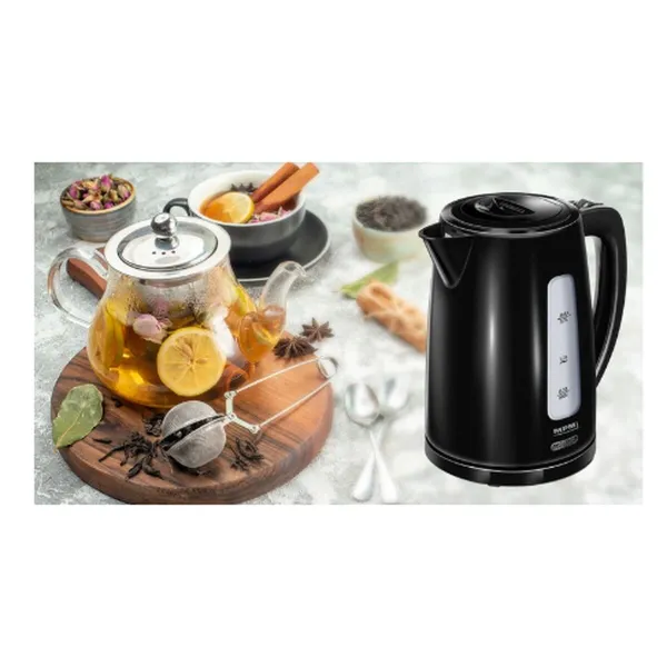Tējkanna Mpm MCZ-112 Melns Nerūsējošais tērauds 2200 W 1,7 L