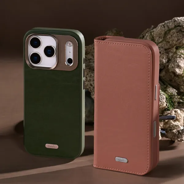 Moshi Overture MagSafe - Leather 3-in-1 Flip Case iPhone 17 Pro Max (Moss Green)