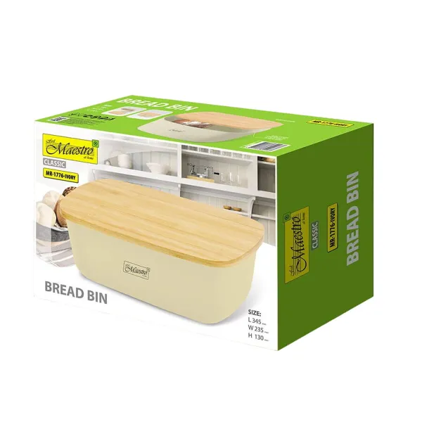 Maizes kaste Feel Maestro MR-1776-IVORY Koks Plastmasa 1 Daudzums 34,5 x 13 x 23,5 cm