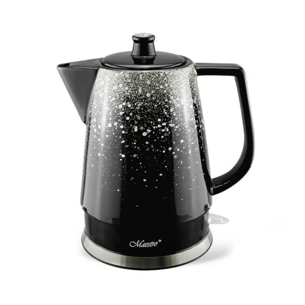 Vedenkeitin Feel Maestro MR-074 Musta Hopeinen Keraaminen 1500 W 1,5 L