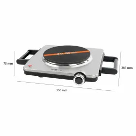 Elektrinė viryklė Clatronic EKP 3788 Juoda Plienas 1500 W