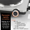 Electric Hot Plate Clatronic EKP 3788 Black Steel 1500 W