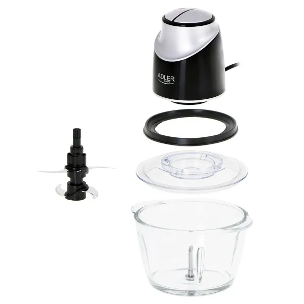 Trintuvas su indu Adler AD 4082 Juoda Pilka Skaidrus 300 W 1,2 L