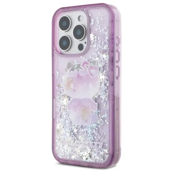 Hello Kitty Liquid Glitter 50TH Anniversary Party - Case for iPhone 16 Pro Max (purple)