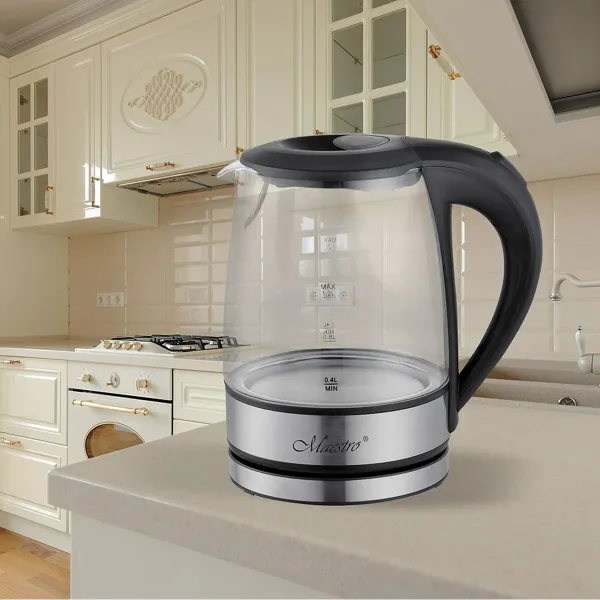 Vedenkeitin Feel Maestro MR-062 Musta Lasi 1630 W 1,2 L