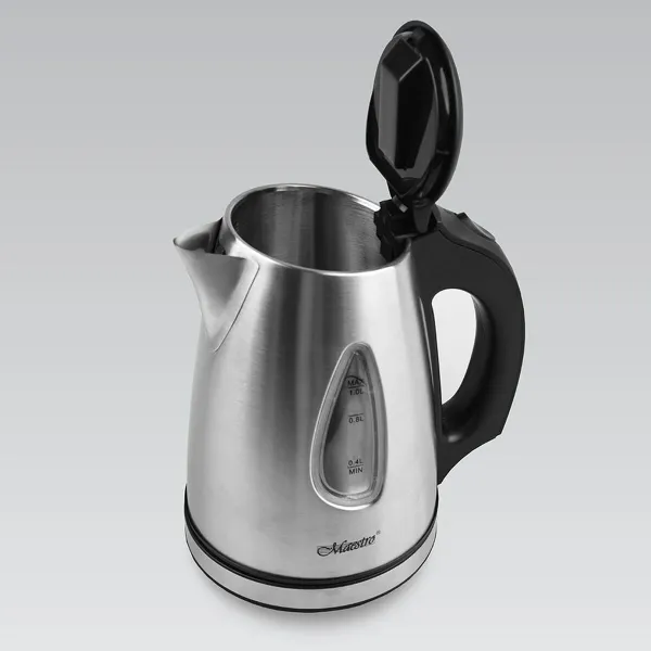 Vedenkeitin Feel Maestro MR-029New Valkoinen Musta Ruostumaton teräs 1600 W 1 L
