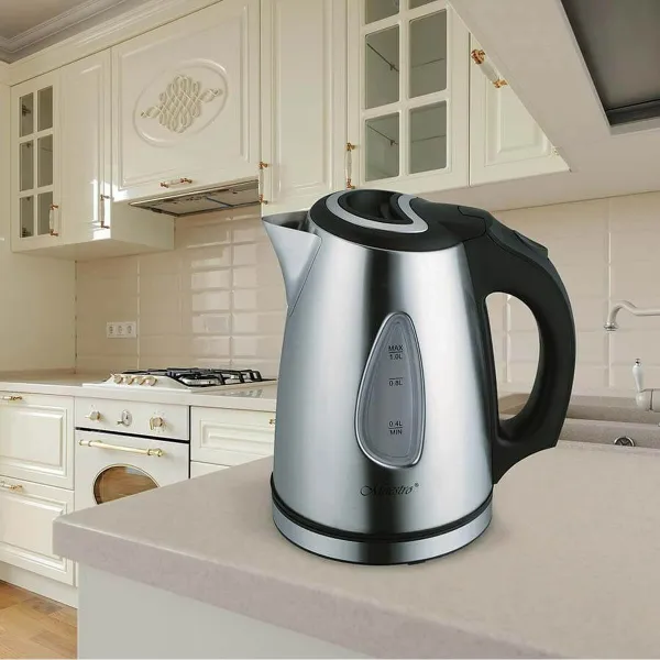 Чайник Feel Maestro MR-029New Белый Чёрный Нержавеющая сталь 1600 W 1 L