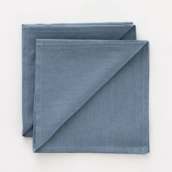 Lautasliinat Belum Sininen Monivärinen Pellava 50 x 50 cm 2 osaa