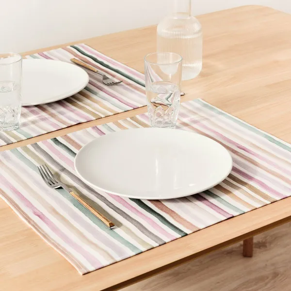 Tabletti Belum Naiara 4-100 Monivärinen 50 x 40 cm Raidat 2 osaa