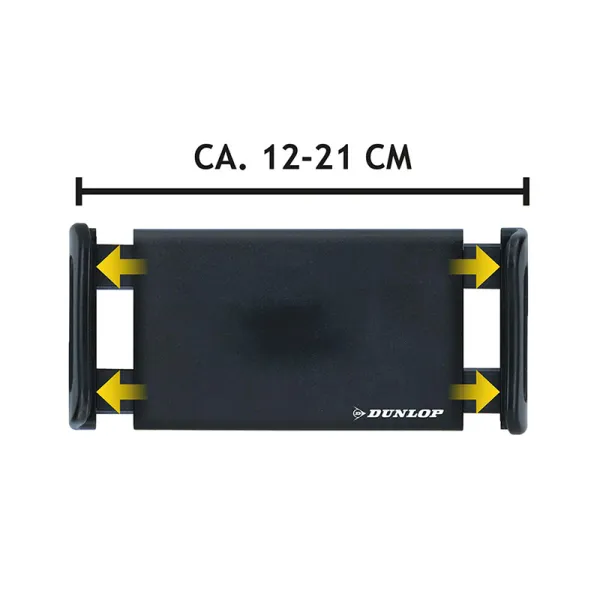 Dunlop - Car headrest holder for smartphone / tablet 12-21 cm