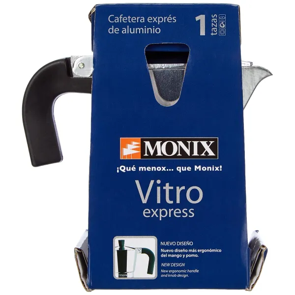 Vanhanaikainen Italialainen Mokkapannu Monix Braisogona_M620001 Teräs Alumiini 1 Kuppi
