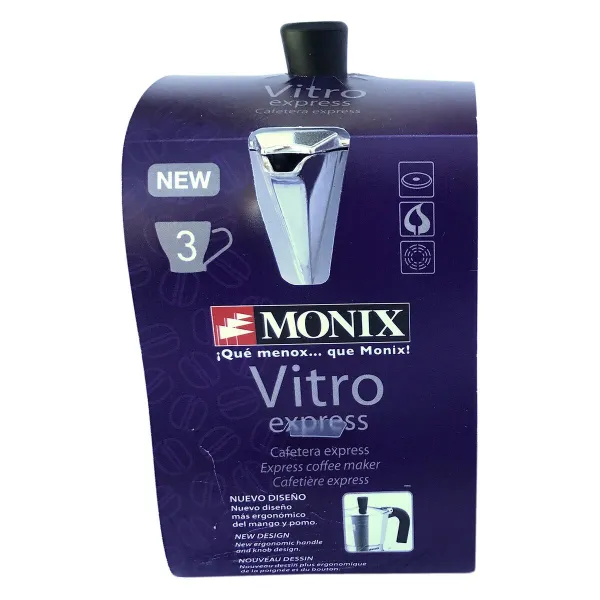 Итальянская Kофеварка Monix M620003 Сталь Алюминий 3 Чашки