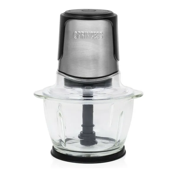 Mėsmalė Princess Juoda stiklas Nerūdijantis plienas 300 W 1 L