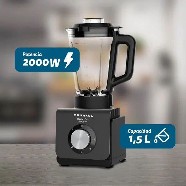 Cup Blender Grunkel BAT-2000 MASTERPRO 2000 W Black 1,5 L