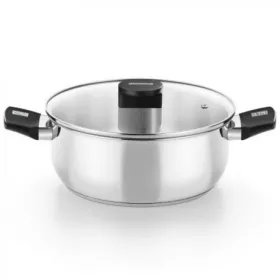 Puodas su dangčiu Monix M240318 Juoda Ø 18 cm