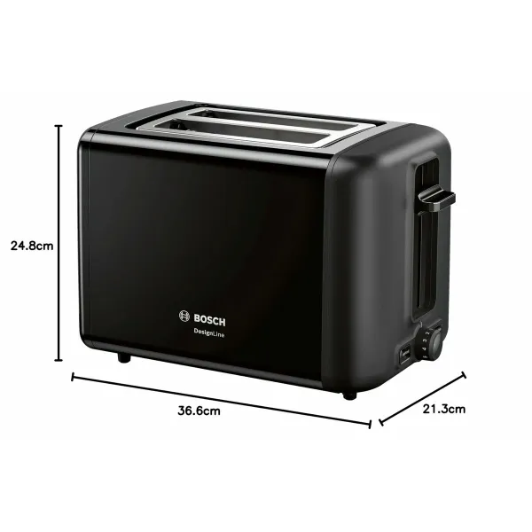Röster BOSCH TAT3P423 Must 970 W
