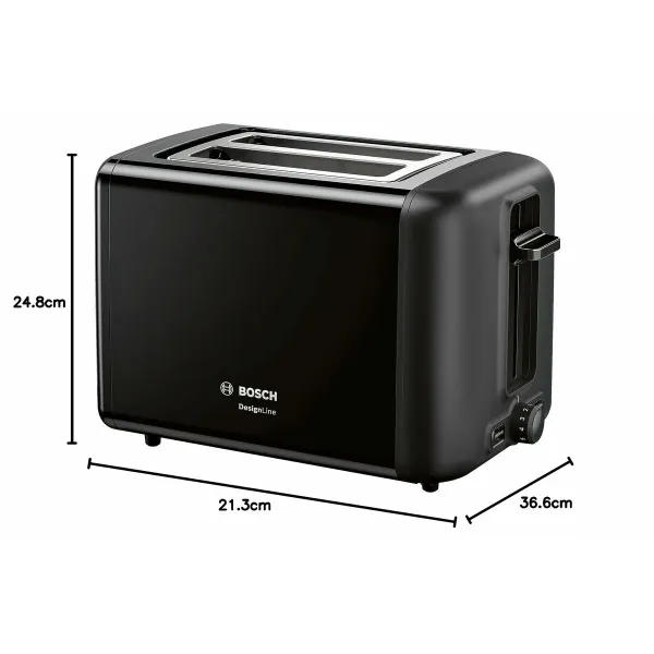 Tosteris BOSCH TAT3P423 Melns 970 W