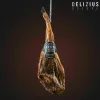 Komplekts, kas sastāv no Ibērijas Ozolzīlēm Barotā Pleca Šķiņķa un Šķiņķa Turētāja Delizius Deluxe