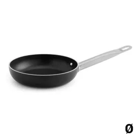 Non-stick frying pan Quid Pro Chef Musta Metalli Teräs