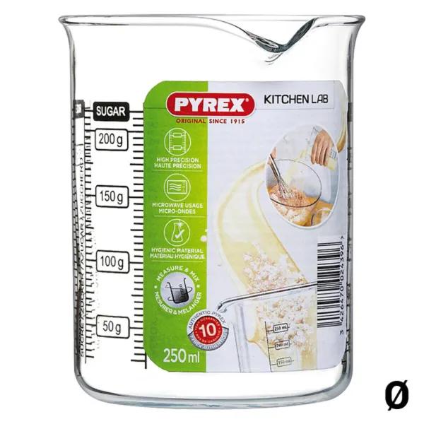 Matavimo stiklinė Pyrex Kitchen Lab stiklas