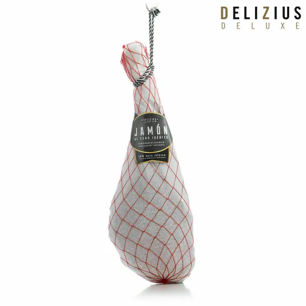 Komplekts, kas sastāv no Ibērijas Graudiem Barotā Šķiņķa un Šķiņķa Turētāja Delizius Deluxe