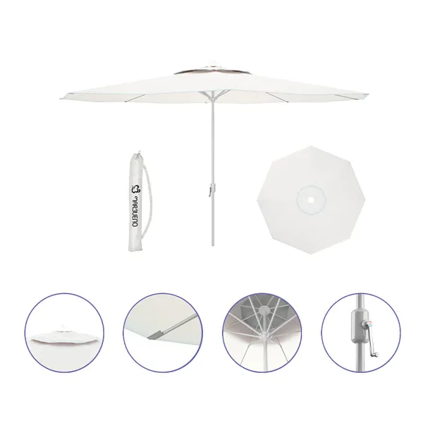 Пляжный зонт Marbueno Balts Poliesters Tērauds Ø 270 cm